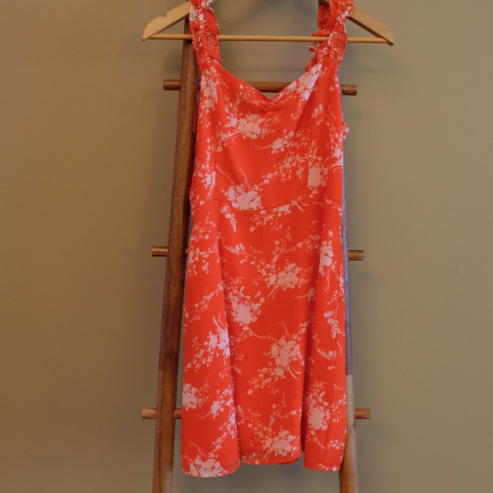 All in Favor Stella Ruffle Strap Minidress